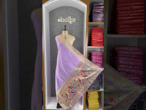 Pure Zari Temple Parrot Paithani Dupatta