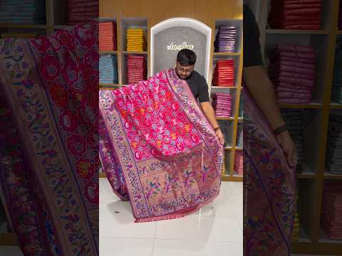 Designer Paithani Patola Sparrow Saree in Banarasi Soft Silk