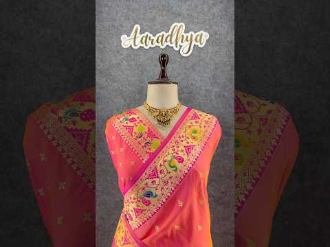 Rajwadi Mor Paithani Zari Butti Saree