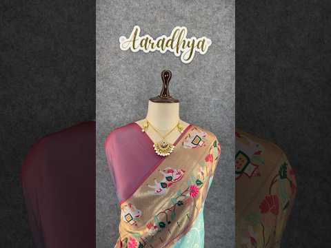 Lucknowi Paithani and Patola Fusion Saree