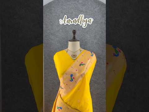 Pure Kanchipuram Paithani Silk Parrot Design Saree