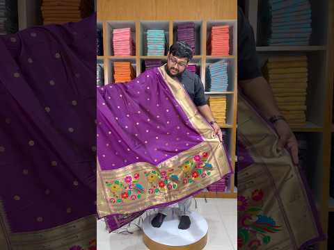 Pure Paithani Silk Weaving Zari Paithani Duppata