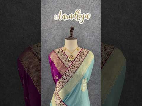 Banarasi Jaal Embroidery Sequence Work Sarees (Unstiched Blouse)