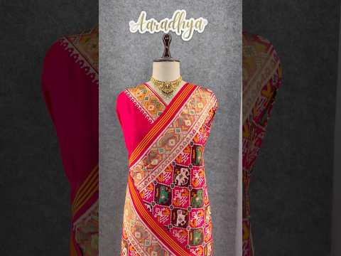 Premium Patola Weaving Elephant Design Saree