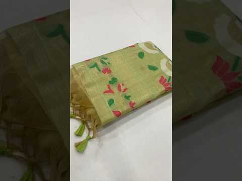 Premium Soft Rajhans Floral Muga Cotton Sareee