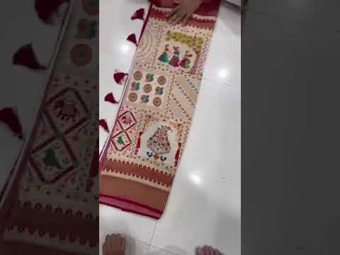 Soft Gaji Silk Position Pashmina Saree