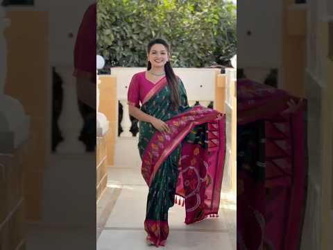 Ikkat Soft Silk Patola Guranted Fabric Saree