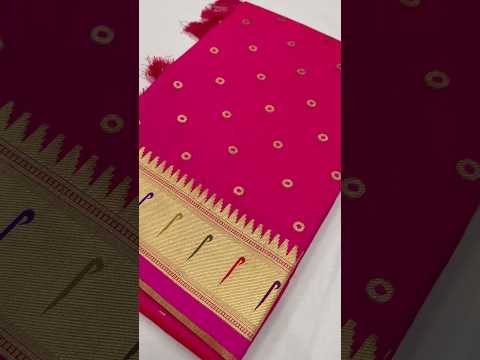 Soft Silk Bindi Muniya Border Paithani Saree
