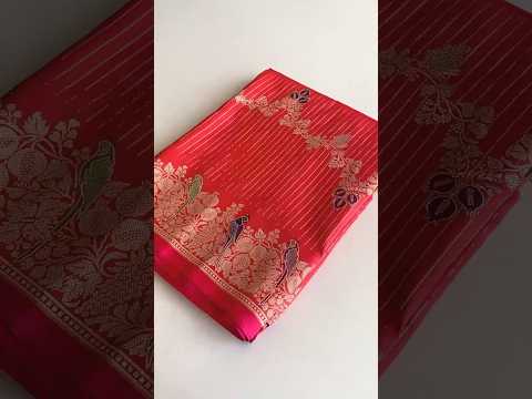 Banarasi Mushro Satin Silk Zari Banarasi Weaving Saree