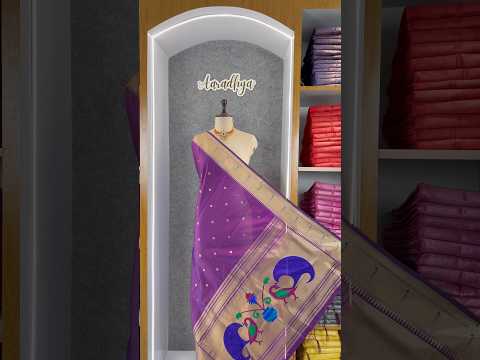 Soft Paithani Silk Peacock Zari Pallu Dupatta | Festive & Wedding Wear