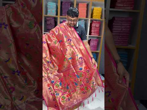 All Over Jaal Weaving Brocket Paithani Soft Silk Saree