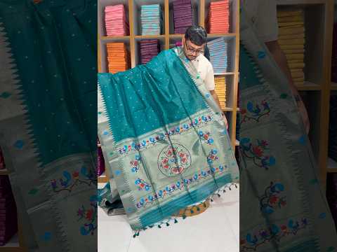 Soft Khadi Raw SIlk Mandap Paithani Saree