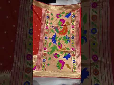 Soft Silk Big Border Peacock Bel Paithani Saree