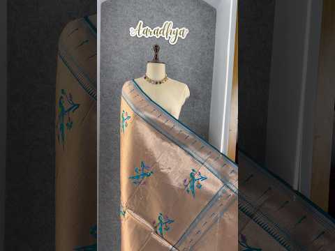 Pure Fully Zari Woven Parrot Motif Paithani Dupatta