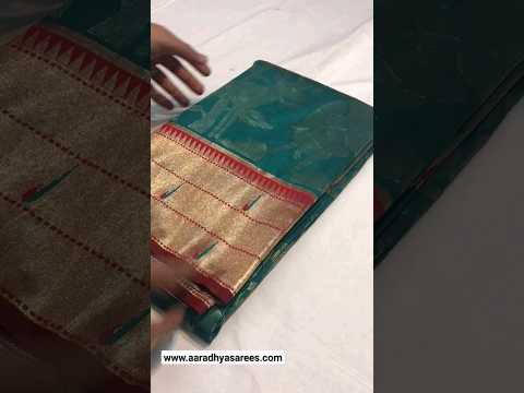 Maharashtrian 3D Pichwai Soft Silk Paithani Saree