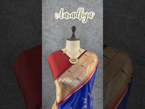 Maharashtrian 3D Pichwai Soft Silk Paithani Saree