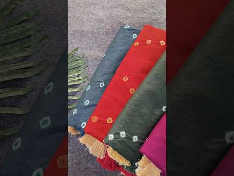 Pure Cotton Hand Dyed Bandhej Sibori Saree