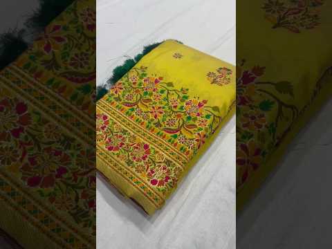 Pashmina Kashmiri Meenakari Silk Saree