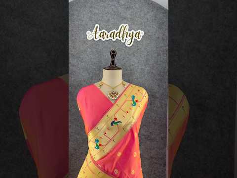 Pure Kanchipuram Paithani Silk Parrot Design Saree