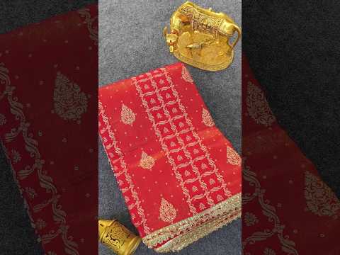 Premium Dola Silk Floral Weaved Pallu Saree