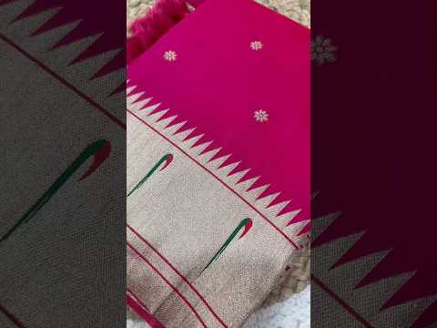 Soft Paithani Silk Meenakari Peacock Pallu Saree