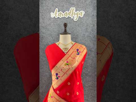 Pure Kanchipuram Paithani Silk Parrot Design Saree