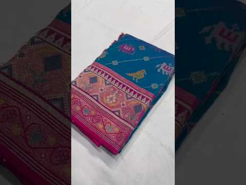 Patola Leheriya Peacock Ikkat Saree