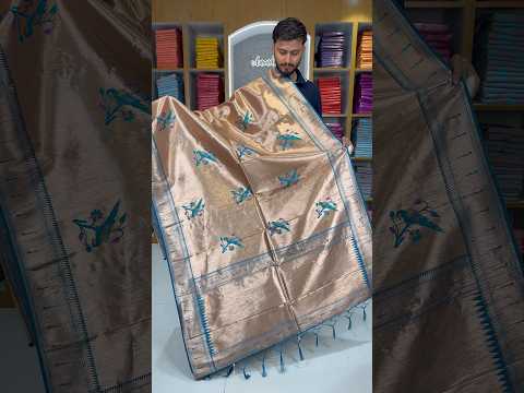 Pure Fully Zari Woven Parrot Motif Paithani Dupatta