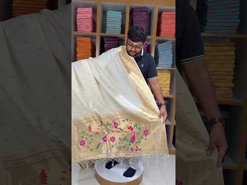 Pure Zari Triple Muniya Border Parrot Paithani Dupatta