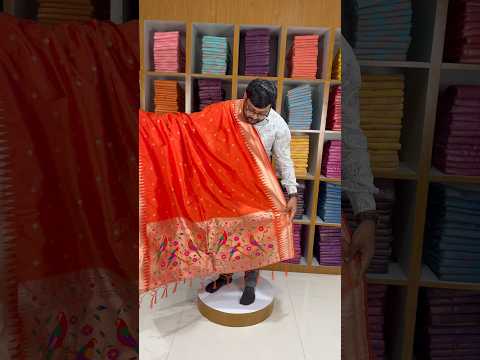 Pure Zari Temple Parrot Paithani Dupatta