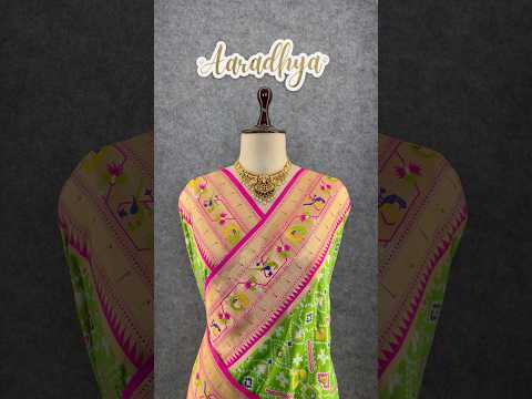 Traditional Kanchivaram Patola Paithani Silk Saree