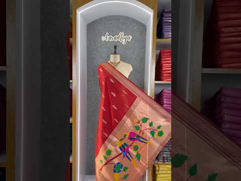 Pure Paithani Multicolor Parrot Weaving Motif Pallu Dupatta
