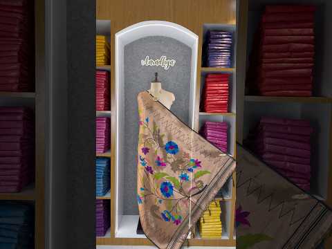 Dupatta - Pure Zari Floral Multicolor Weaving Paithani Dupatta