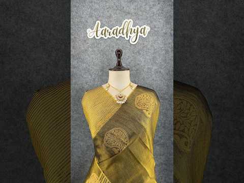 Royal Tissue Silk Zari Weaving & Mango Border Saree