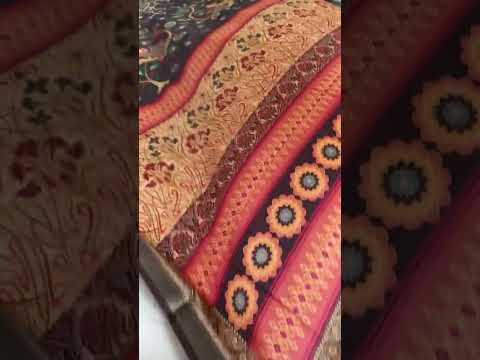 Soft Silk Kalamakari Fusion Printed Saree