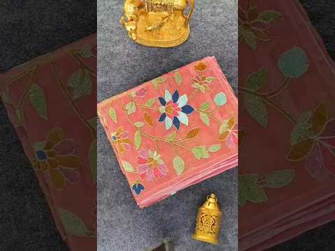 Floral Designer Embroidered Saree