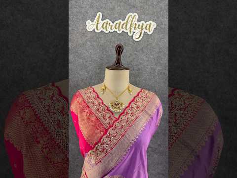 Banarasi Jaal Embroidery Sequence Work Sarees (Unstiched Blouse)
