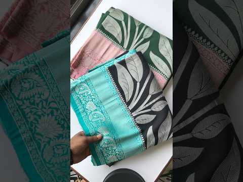 Pure Crepe Georgette Silver Weaves Saree