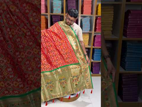 Traditional Kanchivaram Patola Paithani Silk Saree
