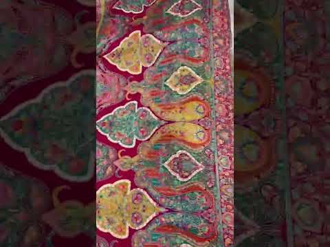 Soft Gaji Silk Kashmiri Kalamkari Pashmina Saree