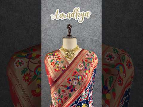 Designer Paithani Patola Sparrow Saree in Banarasi Soft Silk