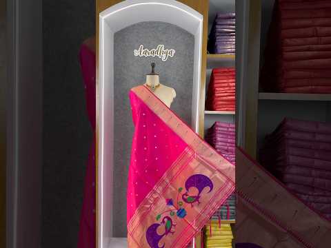 Soft Paithani Silk Peacock Zari Pallu Dupatta | Festive & Wedding Wear