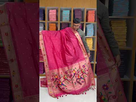 Phoolmala Paithani Soft Khadi Raw Silk Saree