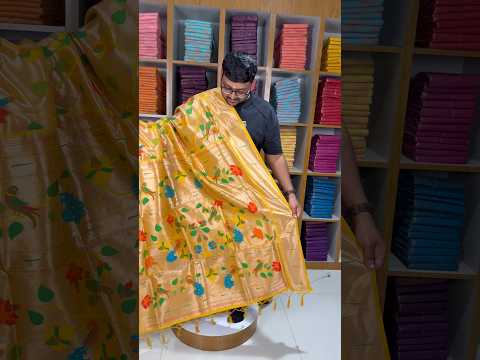 Pure Silk Kanchipuram Full Weaving Wedding Special Paithani Saree