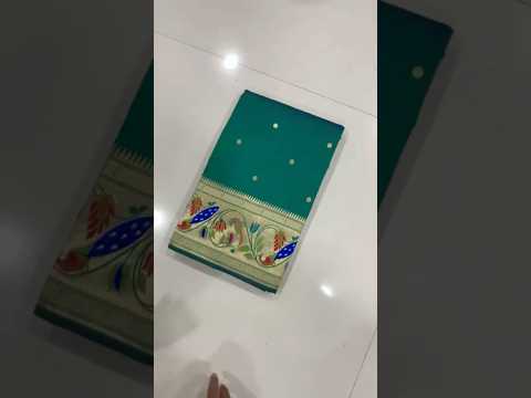 Pure Kanchipuram Paithani Silk Peacock Design Saree