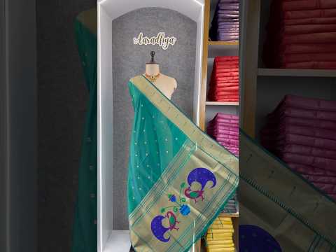 Soft Paithani Silk Peacock Zari Pallu Dupatta | Festive & Wedding Wear