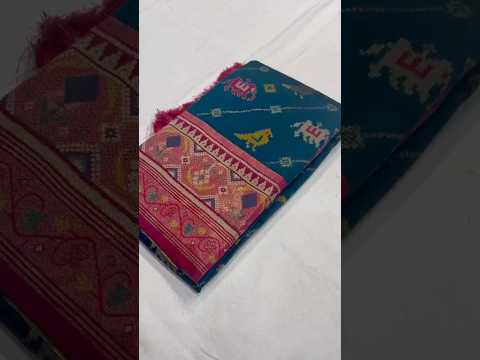 Patola Leheriya Peacock Ikkat Saree