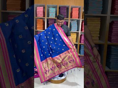 Traditional Paithani Kadiyal Border Saree