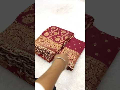 Bridal Wedding Khadi Georgette Sabyasachi Scallop Saree