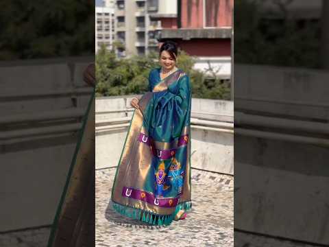 Paithani Vitthala Pallu Muniya Border Saree